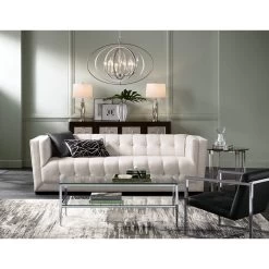 Possini Euro Tiller 31 1/2" Wide Satin Silver Pendant Light