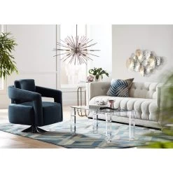 Possini Euro Janae 29 1/2" Wide Polished Nickel Modern Sputnik Pendant