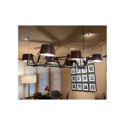 Possini Ravi 39 1/2" Wide Bronze Adjustable 6-Light Island Pendant