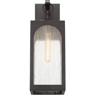 Possini Euro Design Tyne Modern Outdoor Wall Light Fixture Bronze 20 1/2" Seedy Glass For Post Exterior Barn Deck House Porch Yard Posts Patio Home 5 Possini Euro Design Tyne Modern Outdoor Wall Light Fixture Bronze 20 1/2" Seedy Glass For Post Exterior Barn Deck House Porch Yard Posts Patio Home - Image 3