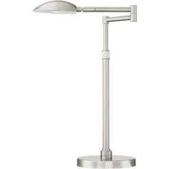 Possini Euro Design Eliptik Modern Desk Table Lamp 24 1/2" High Satin Nickel LED Swing Arm Adjustable Height For Bedroom Living Room Nightstand Office 14 Possini Euro Design Eliptik Modern Desk Table Lamp 24 1/2" High Satin Nickel LED Swing Arm Adjustable Height For Bedroom Living Room Nightstand Office -Famous Lighting Store GUEST 086d676c 9e67 4211 99ae e5b23ef4b912