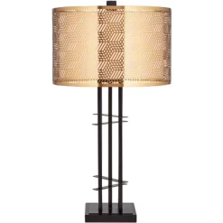 Possini Euro Design Deborah Modern Mid Century Table Lamp 30" Tall Black With USB Charging Port Gold Metal Double Drum Shades For Living Room Desk 16 Possini Euro Design Deborah Modern Mid Century Table Lamp 30" Tall Black With USB Charging Port Gold Metal Double Drum Shades For Living Room Desk -Famous Lighting Store GUEST 09d25b0f f17f 43b2 97c8 a4aad1682a8d