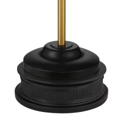 Possini Euro Design Roxie Modern Floor Lamp With Riser 65 1/2" Tall Brass Black Metal Sheer Linen Double Drum Shade For Living Room Bedroom Office -Famous Lighting Store GUEST 0b185cbb 7e34 493c 9478 2e60a5f99aa0