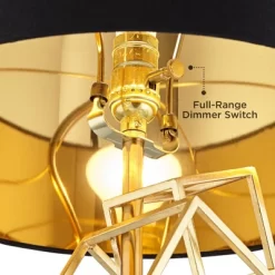 Possini Euro Design Modern Table Lamp 30" Tall Gold Metal Geometric Cube Black Drum Shade For Bedroom Living Room Bedside Nightstand Office Kids House 13 Possini Euro Design Modern Table Lamp 30" Tall Gold Metal Geometric Cube Black Drum Shade For Bedroom Living Room Bedside Nightstand Office Kids House -Famous Lighting Store GUEST 0b7654cc b5c5 46d0 b50c 9239fc2426cd