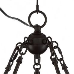 Possini Euro Design Bellis Bronze Wagon Wheel Pendant Chandelier 25" Wide Modern Clear Glass 5-Light Fixture For Dining Room House Kitchen Island Home -Famous Lighting Store GUEST 0dd5e510 a8cf 4e1b 8ad0 b1cb4d81965b