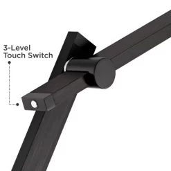 Possini Euro Design Barrett Modern Floor Lamp 53" Tall Anodized Black Metal LED Adjustable Touch On Off For Living Room Reading Bedroom Office House -Famous Lighting Store GUEST 16659935 8a41 4cbc b7ac f8adb4bf9a31