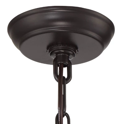 Possini Euro Design Tyne Modern Industrial Outdoor Hanging Light Bronze 19" Seedy Glass Shade For Post Exterior Barn Deck House Porch Yard Patio Home 6 Possini Euro Design Tyne Modern Industrial Outdoor Hanging Light Bronze 19" Seedy Glass Shade For Post Exterior Barn Deck House Porch Yard Patio Home - Image 4
