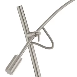 Possini Euro Design Raymond Modern 69" Tall Arc Floor Lamp With Smart Socket Raymond Nickel Adjustable Off-White Shade For Living Room -Famous Lighting Store GUEST 22db6e03 8e3d 43e6 8470 85d43daa381b