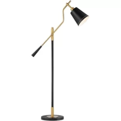 Possini Euro Design Modern Pharmacy Floor Lamp 54" Tall Matte Black Warm Gold Adjustable Metal Shade For Living Room Reading House 16 Possini Euro Design Modern Pharmacy Floor Lamp 54" Tall Matte Black Warm Gold Adjustable Metal Shade For Living Room Reading House -Famous Lighting Store GUEST 25e34b54 65ac 4d1b b9d0 e44ee11b1b12