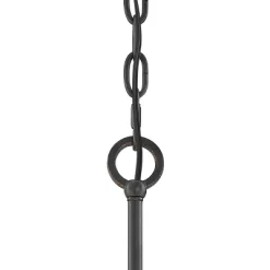 Possini Euro Design Bronze Wood Finish Pendant Chandelier 22" Wide Rustic Farmhouse Tan Fabric Drum 4-Light Fixture For Dining Room House -Famous Lighting Store GUEST 26975ac0 471e 4050 bf69 88db1d13a5c3