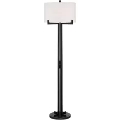 Possini Euro Design Madrid Modern Industrial Floor Lamp 64" Tall Matte Black Metal White Linen Hardback Drum Shade For Living Room Bedroom Office Home 15 Possini Euro Design Madrid Modern Industrial Floor Lamp 64" Tall Matte Black Metal White Linen Hardback Drum Shade For Living Room Bedroom Office Home -Famous Lighting Store GUEST 2b61bb98 362a 44ab 8049 e4ad6f208368