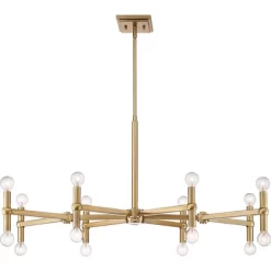 Possini Euro Design Marya Satin Brass Chandelier 37" Wide Modern 24-Light Fixture For Dining Room House Foyer Kitchen Island Entryway Bedroom Home -Famous Lighting Store GUEST 2c1c58fd e03f 4b05 a858 20a976417b18