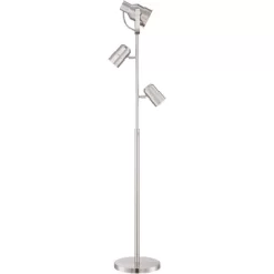 Possini Euro Design Nuovo Modern Tree Floor Lamp 70" Tall Brushed Nickel 3 Light Adjustable Heads For Living Room Reading Bedroom Office House Home -Famous Lighting Store GUEST 2c1dd489 98dd 418f 9ce9 e11b513d4705
