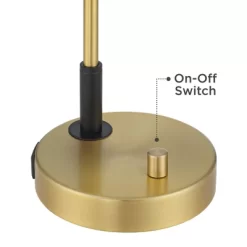 Possini Euro Design Possini Euro Kinzie Desk Lamp With Power Outlet And USB Ports Warm Gold -Famous Lighting Store GUEST 3247b350 cd4b 494a 8363 2e8d6f85d759