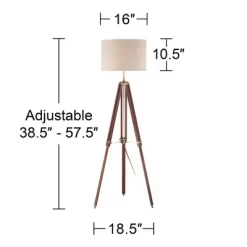 Possini Euro Design Serveyor Modern 57 1/2" Tall Tripod Floor Lamp Smart Socket Cherry Wood Brass Adjustable Beige Shade For Living Room 15 Possini Euro Design Serveyor Modern 57 1/2" Tall Tripod Floor Lamp Smart Socket Cherry Wood Brass Adjustable Beige Shade For Living Room -Famous Lighting Store GUEST 32f46e7b 738e 47e4 bf67 5ad4a9f1e56d