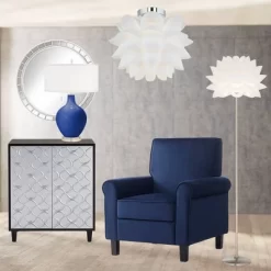 Possini Euro Design Modern Ceiling Light Semi Flush Mount Fixture 15 3/4" Wide White Flower For Bedroom Kitchen Living Room Hallway Bathroom House -Famous Lighting Store GUEST 348b0cfc 80eb 4182 8d2d 14f0211dfc88