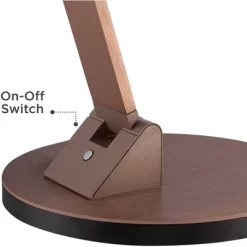 Possini Euro Design Magnum Modern Desk Lamp 36" Tall French Bronze Brown Metal LED Adjustable For Bedroom Living Room Bedside Nightstand Office House -Famous Lighting Store GUEST 3685df78 1945 4bcd a5b2 b6878e1ed99b