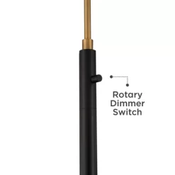 Possini Euro Design Modern Arc Floor Lamp 63 1/2" Tall Warm Gold Black Metal Cage Off-White Linen Shade For Living Room Reading 11 Possini Euro Design Modern Arc Floor Lamp 63 1/2" Tall Warm Gold Black Metal Cage Off-White Linen Shade For Living Room Reading -Famous Lighting Store GUEST 369e1751 4dc9 4178 afd9 733397027d5b