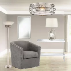 Possini Euro Design Light Blaster Art Deco Torchiere Floor Lamp 72 1/2" Tall Brushed Nickel LED Frosted Glass Bowl Shade For Living Room Bedroom House 15 Possini Euro Design Light Blaster Art Deco Torchiere Floor Lamp 72 1/2" Tall Brushed Nickel LED Frosted Glass Bowl Shade For Living Room Bedroom House -Famous Lighting Store GUEST 37116d73 80ee 4df9 9182 e7a665c0400b