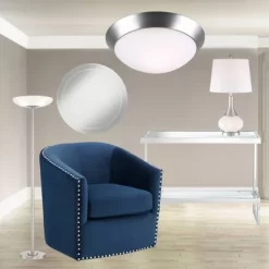 Possini Euro Design Meridian Light Blaster Modern Torchiere Floor Lamp 72" Tall Brushed Nickel LED Frosted Glass Shade For Living Room Bedroom Office -Famous Lighting Store GUEST 372d3ad7 3758 4881 aa78 02d2c36a0cf0