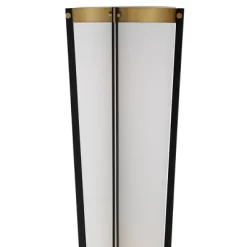Possini Euro Design Mid Century Modern Torchiere Lamp 4-Light 68" Tall Antique Brass Off White Linen Cone Shade Living Room Office Uplight -Famous Lighting Store GUEST 3a5882f8 edb9 49e8 9fe0 edda399f6b65