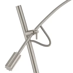 Possini Euro Design Modern Arc Floor Lamp 69" Tall Brushed Steel Adjustable Boom Off White Linen Drum Shade For Living Room Reading Office -Famous Lighting Store GUEST 414278d4 ae27 419e be01 300a2be66e8d