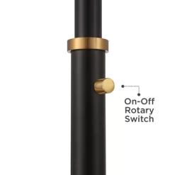 Possini Euro Design Quatro Mid Century Modern Tree Floor Lamp 71" Tall Black Gold Metal 4 Light Frosted Glass Cone Shade For Living Room Bedroom House -Famous Lighting Store GUEST 4642abc8 498f 437e a60c c5b14f2af9fb