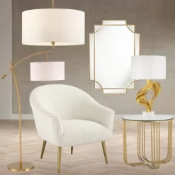 Possini Euro Design Warm Gold Pendant Chandelier 20" Wide Modern White Linen Drum Shade 4-Light Fixture For Dining Room Foyer Kitchen Island Entryway -Famous Lighting Store GUEST 4b8173e6 f81a 4c74 89b2 fa983c45f744