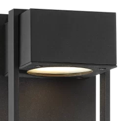 Possini Euro Design Pavel Modern Outdoor Wall Light Fixture Textured Black LED 9 1/2" For Post Exterior Barn Deck House Porch Yard Posts Patio Home -Famous Lighting Store GUEST 4ba66b0e f8d3 448c 89e3 45f6a0fe5880