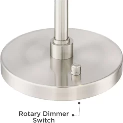 Possini Euro Design Eliptik Modern Desk Table Lamp 24 1/2" High Satin Nickel LED Swing Arm Adjustable Height For Bedroom Living Room Nightstand Office 13 Possini Euro Design Eliptik Modern Desk Table Lamp 24 1/2" High Satin Nickel LED Swing Arm Adjustable Height For Bedroom Living Room Nightstand Office -Famous Lighting Store GUEST 57f95403 f17c 44cc 98ac ed3ad7d4f9f9