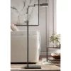 Possini Euro Design Keegan Traditional Pharmacy Floor Lamp 54" Tall Dark Bronze Adjustable Swing Arm Metal Shade For Living Room Reading Bedroom