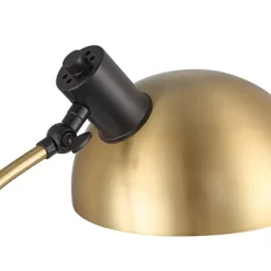 Possini Euro Design Modern Mid Century Desk Lamp 28 1/2" Tall Warm Gold Black With Dual USB Charging Ports For Bedroom Living Room Office Reading Home -Famous Lighting Store GUEST 58f41584 9c74 45ad ae71 fe524e285fa0