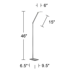 Possini Euro Design Bentley Modern Task Floor Lamp 61" Tall Silver LED Touch On Off Adjustable Head For Living Room Reading Bedroom Office House Home 14 Possini Euro Design Bentley Modern Task Floor Lamp 61" Tall Silver LED Touch On Off Adjustable Head For Living Room Reading Bedroom Office House Home -Famous Lighting Store GUEST 5acd9afb cd48 46c0 b1f6 0ad88cb90cbe