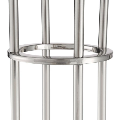 Possini Euro Design Athena Modern Floor Lamp 72" Tall Brushed Nickel 4 Light Tree Clear Outer Opal Inner Double Glass Shade For Living Room Bedroom 5 Possini Euro Design Athena Modern Floor Lamp 72" Tall Brushed Nickel 4 Light Tree Clear Outer Opal Inner Double Glass Shade For Living Room Bedroom - Image 3