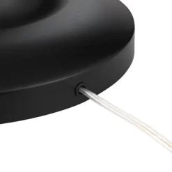 Possini Euro Design Roxie Modern Floor Lamp With Riser 65 1/2" Tall Brass Black Metal Sheer Linen Double Drum Shade For Living Room Bedroom Office -Famous Lighting Store GUEST 6f4d468b a837 4659 9458 8818d6529925