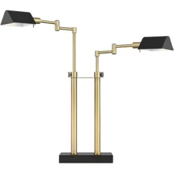 Possini Euro Design Keegan Modern Desk Lamp 24" High Warm Brass With Dual USB Charging Ports LED Adjustable Black Shade For Bedroom Living Room Desk 15 Possini Euro Design Keegan Modern Desk Lamp 24" High Warm Brass With Dual USB Charging Ports LED Adjustable Black Shade For Bedroom Living Room Desk -Famous Lighting Store GUEST 7251ebab 7e7a 4df5 88fe 68ff889d6594
