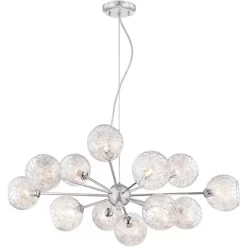 Possini Euro Design Wired Chrome Chandelier Lighting 32" Wide Modern Sputnik Art Glass 12-Light Fixture For Dining Room House Foyer Kitchen Island 13 Possini Euro Design Wired Chrome Chandelier Lighting 32" Wide Modern Sputnik Art Glass 12-Light Fixture For Dining Room House Foyer Kitchen Island -Famous Lighting Store GUEST 77c9ec6f bd90 4d41 b20a 7177a6faf52a
