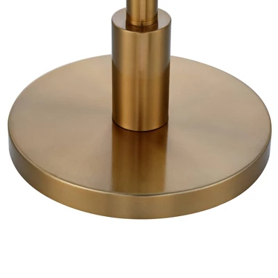 Possini Euro Design Cecil Modern Industrial Torchiere Floor Lamp 71" Tall Warm Gold Metal Opal Glass Shade For Living Room Bedroom Office House Home 6 Possini Euro Design Cecil Modern Industrial Torchiere Floor Lamp 71" Tall Warm Gold Metal Opal Glass Shade For Living Room Bedroom Office House Home - Image 4