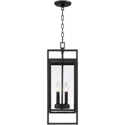 Possini Euro Design Jericho Modern Outdoor Hanging Light Textured Black 24 1/4" Clear Glass Panel For Post Exterior Barn Deck House Porch Yard Patio 14 Possini Euro Design Jericho Modern Outdoor Hanging Light Textured Black 24 1/4" Clear Glass Panel For Post Exterior Barn Deck House Porch Yard Patio -Famous Lighting Store GUEST 7c181475 5998 426b 8ead eca6b97e2fed