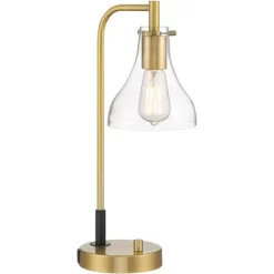Possini Euro Design Possini Euro Kinzie Desk Lamp With Power Outlet And USB Ports Warm Gold -Famous Lighting Store GUEST 7f88220f 65ba 4b70 8498 c37bc8686c2b