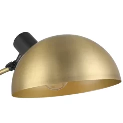 Possini Euro Design Modern Mid Century Desk Lamp 28 1/2" Tall Warm Gold Black With Dual USB Charging Ports For Bedroom Living Room Office Reading Home -Famous Lighting Store GUEST 881996a8 d6dc 40ce b5bb 7c89d8fd2534