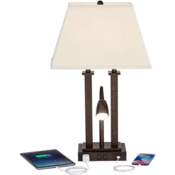 Possini Euro Design Possini Euro Deacon Bronze Gooseneck Lamps With USB And Outlet Set Of 2 11 Possini Euro Design Possini Euro Deacon Bronze Gooseneck Lamps With USB And Outlet Set Of 2 -Famous Lighting Store GUEST 8f8004e9 1c35 45a7 b688 3afebc272735