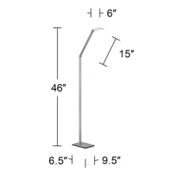 Possini Euro Design Bentley Modern Task Floor Lamp 61" Tall Silver LED Touch On Off Adjustable Head For Living Room Reading Bedroom Office House Home 17 Possini Euro Design Bentley Modern Task Floor Lamp 61" Tall Silver LED Touch On Off Adjustable Head For Living Room Reading Bedroom Office House Home -Famous Lighting Store GUEST 9471b85d fb50 4ff5 a542 474bb22bdded