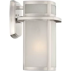 Possini Euro Design Delevan Modern Outdoor Wall Lights Fixture Set Of 2 Brushed Nickel 11 1/4" Frosted Seedy Glass For Post Exterior Barn Deck House 10 Possini Euro Design Delevan Modern Outdoor Wall Lights Fixture Set Of 2 Brushed Nickel 11 1/4" Frosted Seedy Glass For Post Exterior Barn Deck House -Famous Lighting Store GUEST 95da607a 2a88 4400 9fbb 2e649f445854