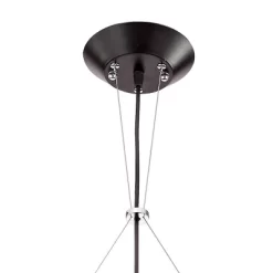 Possini Euro Design Planet Black Large Pendant Light 31 1/2" Wide Mid Century Modern White Glass For Dining Room House Foyer Kitchen Island Entryway -Famous Lighting Store GUEST 985504dc aa49 4795 bbbc 7b6637a5bb32
