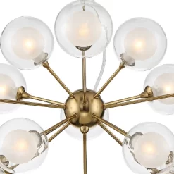 Possini Euro Design Spheres Antique Brass Chandelier 30" Wide Mid Century Modern Sputnik Glass Shade 15-Light Fixture For Dining Room Kitchen Island 11 Possini Euro Design Spheres Antique Brass Chandelier 30" Wide Mid Century Modern Sputnik Glass Shade 15-Light Fixture For Dining Room Kitchen Island -Famous Lighting Store GUEST 9c492315 4262 47ac 8230 e3eb8c590cb5