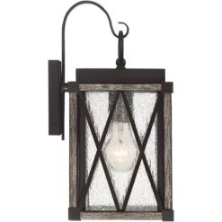 Possini Euro Design Brawley Rustic Industrial Outdoor Wall Light Fixture Bronze Wood Grain 13 1/2" Clear Seedy Glass For Post Exterior Barn Deck House 12 Possini Euro Design Brawley Rustic Industrial Outdoor Wall Light Fixture Bronze Wood Grain 13 1/2" Clear Seedy Glass For Post Exterior Barn Deck House -Famous Lighting Store GUEST a01d09cb 09b1 45dd 9db3 db14e7b9b1bc