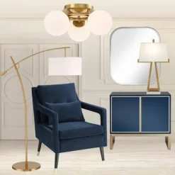 Possini Euro Design Modern Ceiling Light Flush Mount Fixture Brass 18" Wide 3-Light Frosted White Glass Globes Bedroom Living Room -Famous Lighting Store GUEST aa389a92 21af 48b5 88e9 d8ac68205da5