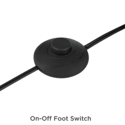 Possini Euro Design Modern Arc Floor Lamp 63 1/2" Tall Warm Gold Black Metal Milky White Glass Shade For Living Room Reading House -Famous Lighting Store GUEST ad81609d 619c 41da 85eb 6a0ab6c4ec33