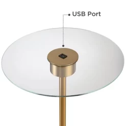 Possini Euro Design Volta Modern Floor Lamp With Tray Table 66" Tall Brass USB Charging Port White Drum Shade For Living Room Bedroom Office House 13 Possini Euro Design Volta Modern Floor Lamp With Tray Table 66" Tall Brass USB Charging Port White Drum Shade For Living Room Bedroom Office House -Famous Lighting Store GUEST ae42f343 3092 4467 92b4 cc5dfee6c9d2